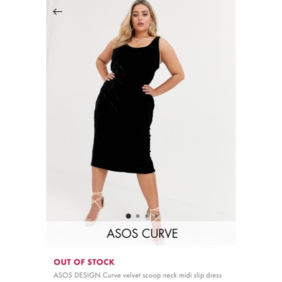 ASOS Dresses & Skirts - ASOS curve velvet midi dress